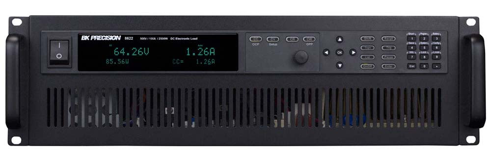 BK Precision High Power 2500W, 500V, 400A DC Electronic Load – Model 8622 Online now