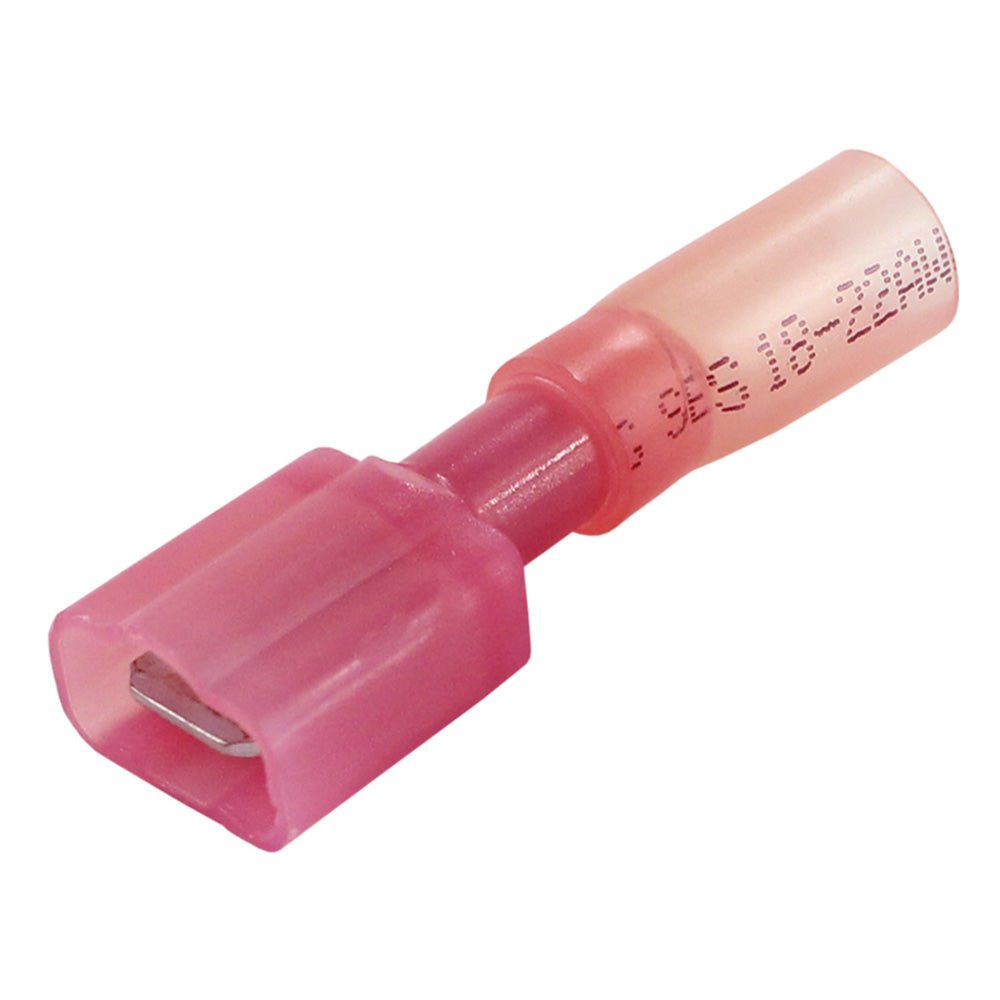 Pacer 22-18 AWG Fully-Insulated Male Disconnect Terminal – Red – 25 Pack [TDE18-250FIM-25] Fashion