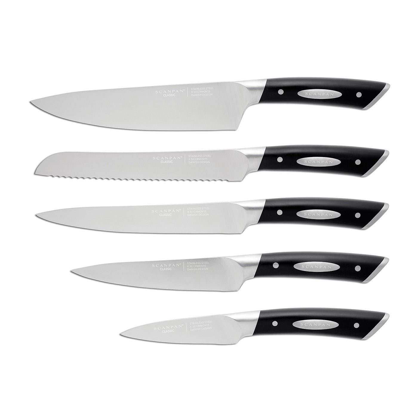 Scanpan Classic 6-Piece Knife Block Set Discount