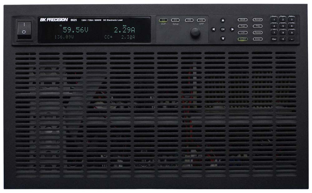 BK Precision High Power 6000W, 120V, 720A DC Electronic Load – Model 8625 Online Sale