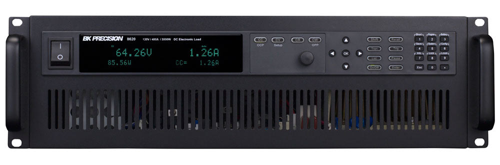 BK Precision High Power 3000W, 120V, 480A DC Electronic Load – Model 8620 Supply