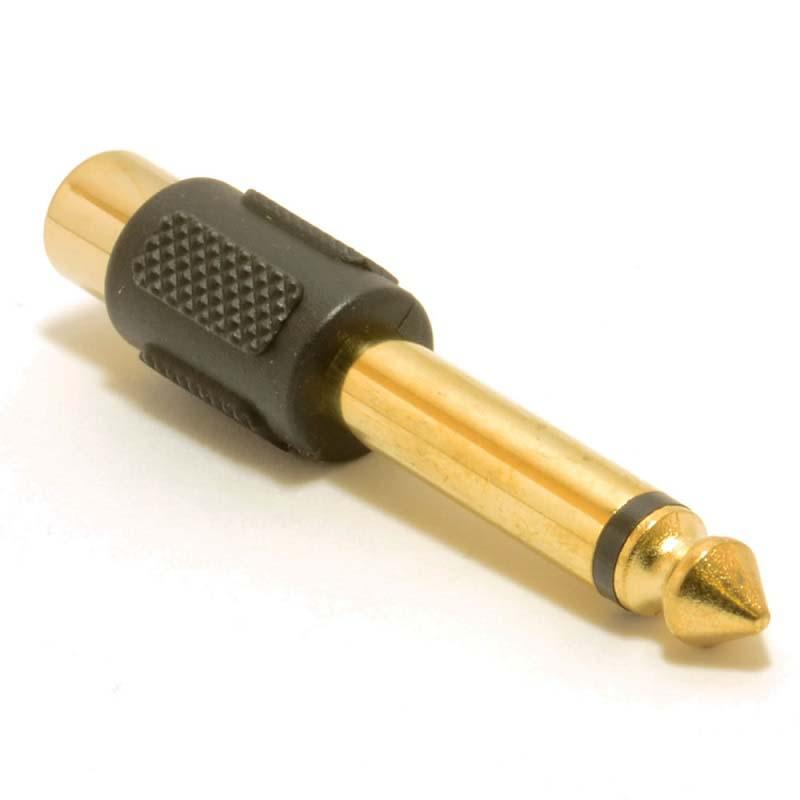 BNC female to phone plug Plug dia. 6.35 mm Hot on Sale