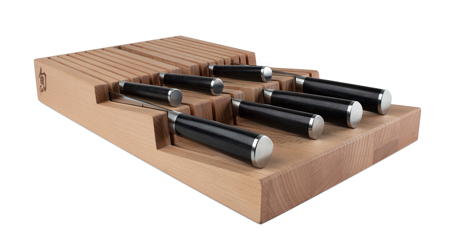 Shun 15 Slot In-Drawer Bamboo Knife Tray Hot on Sale