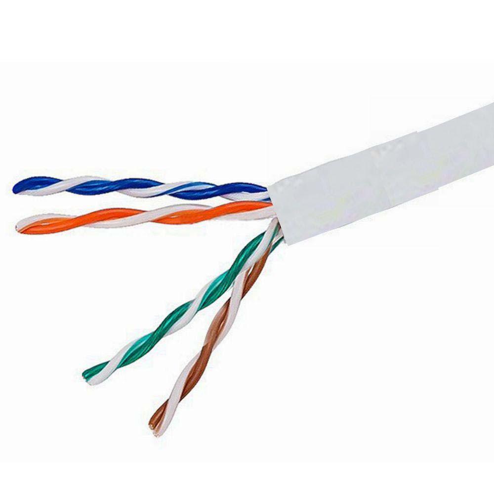 Cable Solid CAT5E PVC White 1000 feet Discount