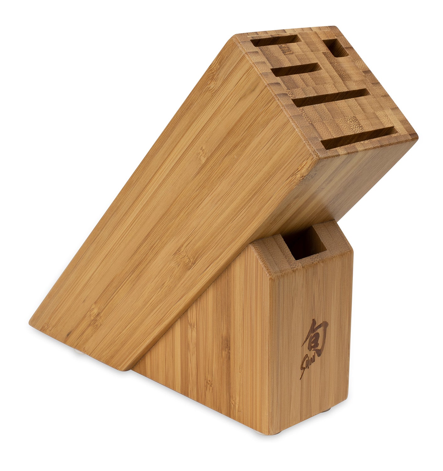 Shun 6 Slot Bamboo Slimline Knife Block Online Sale