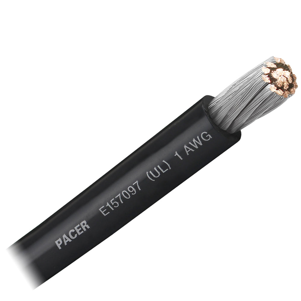 Pacer Black 1 AWG Battery Cable – Sold By The Foot [WUL1BK-FT] Online