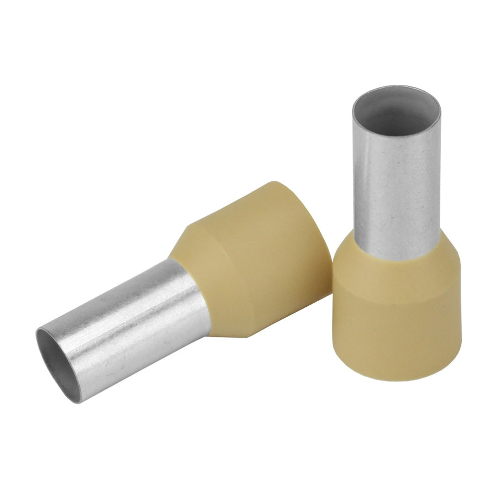 Pacer Beige 2 AWG Wire Ferrule – 16mm Length – 10 Pack [TFRL2-16MM-10] Online Hot Sale