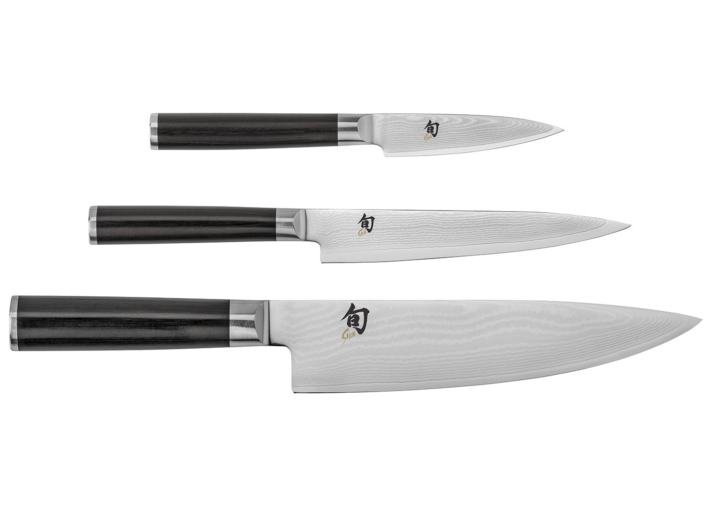 Shun Classic 3 Piece Starter Set, Chef’s Knife, Paring Knife, Utility Knife Sale