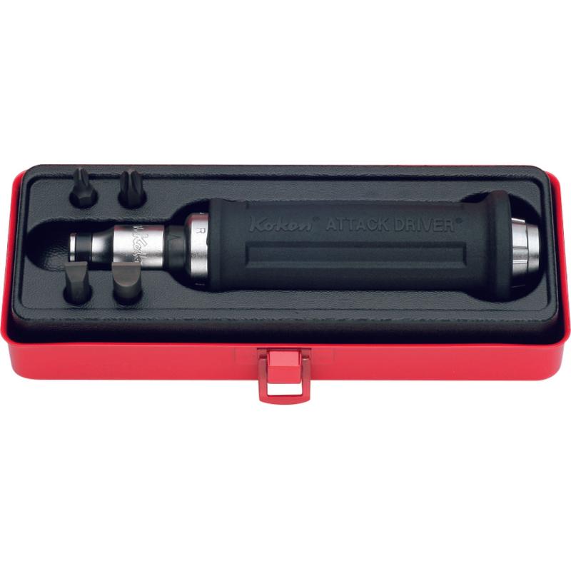 Ko-Ken AG112A 1/2 Inch Sq. Dr. Attack Driver Set Rubber Grip 6 Pieces Online now