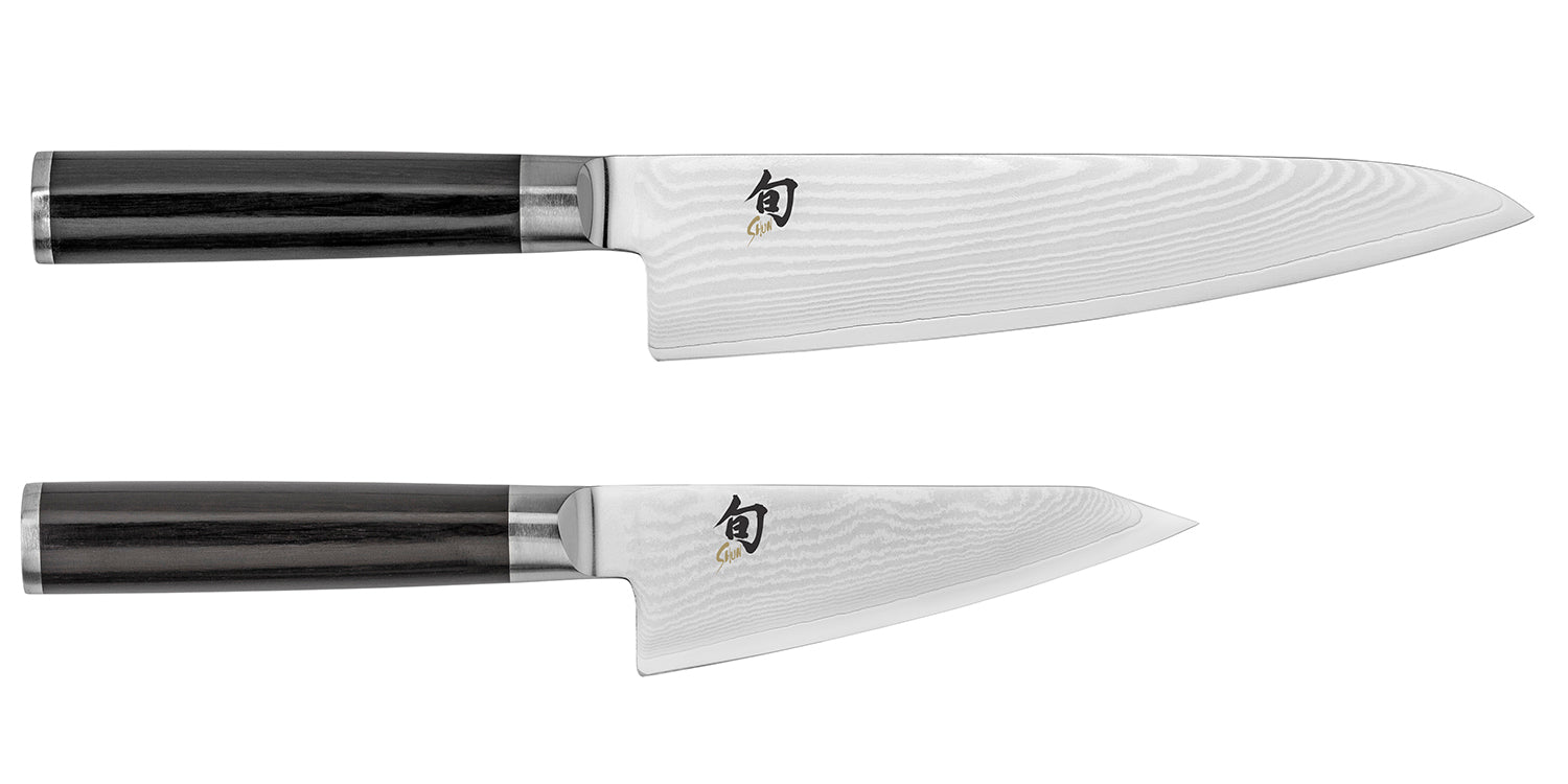 Shun Classic 2 Piece Asian Knife Set, 7-Inch Chef’s Knife, 4.5-Inch Prep Knife on Sale