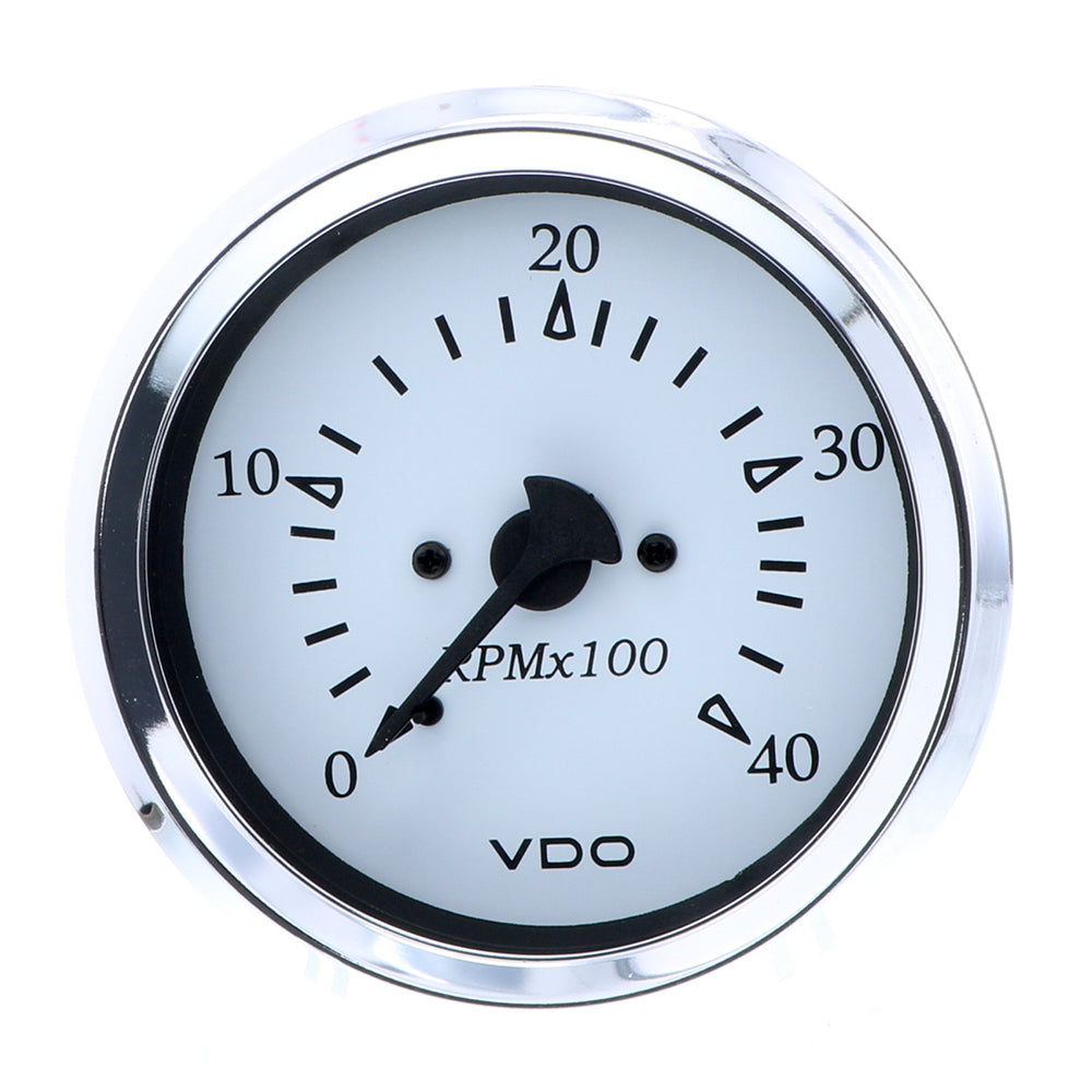 VDO Cockpit Marine 85MM (3-3/8″) Diesel Tachometer – Alternator Input – White Dial/Chrome Bezel [333-15272] Discount