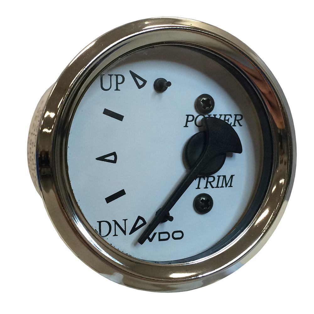 VDO Cockpit Marine 52MM (2-1/16″) Trim Gauge f/Volvo/Mercury/Yamaha 2001+ Engines – White Dial/Chrome Bezel [382-15279] Supply