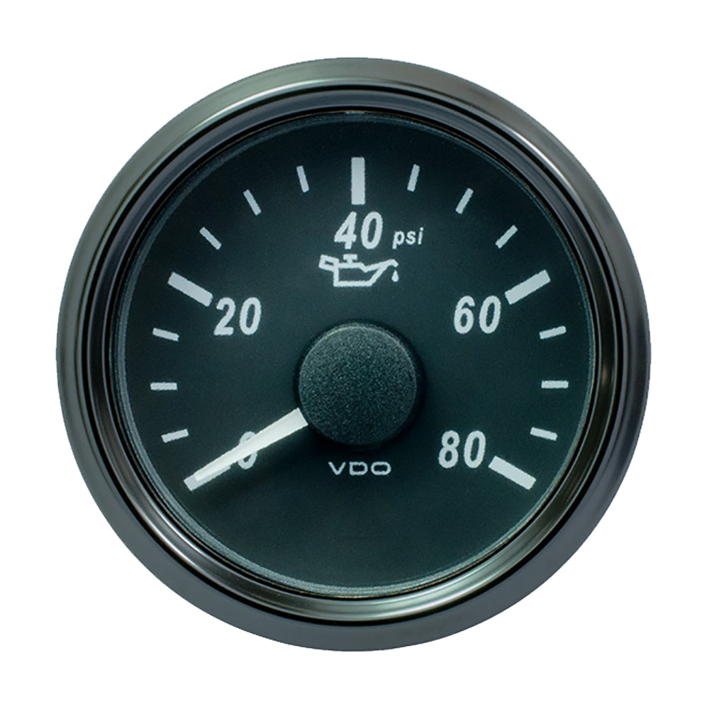 VDO SingleViu 52mm (2-1/16″) Oil Pressure Gauge – 80 PSI – 240-33 Ohm [A2C3833230030] Online now
