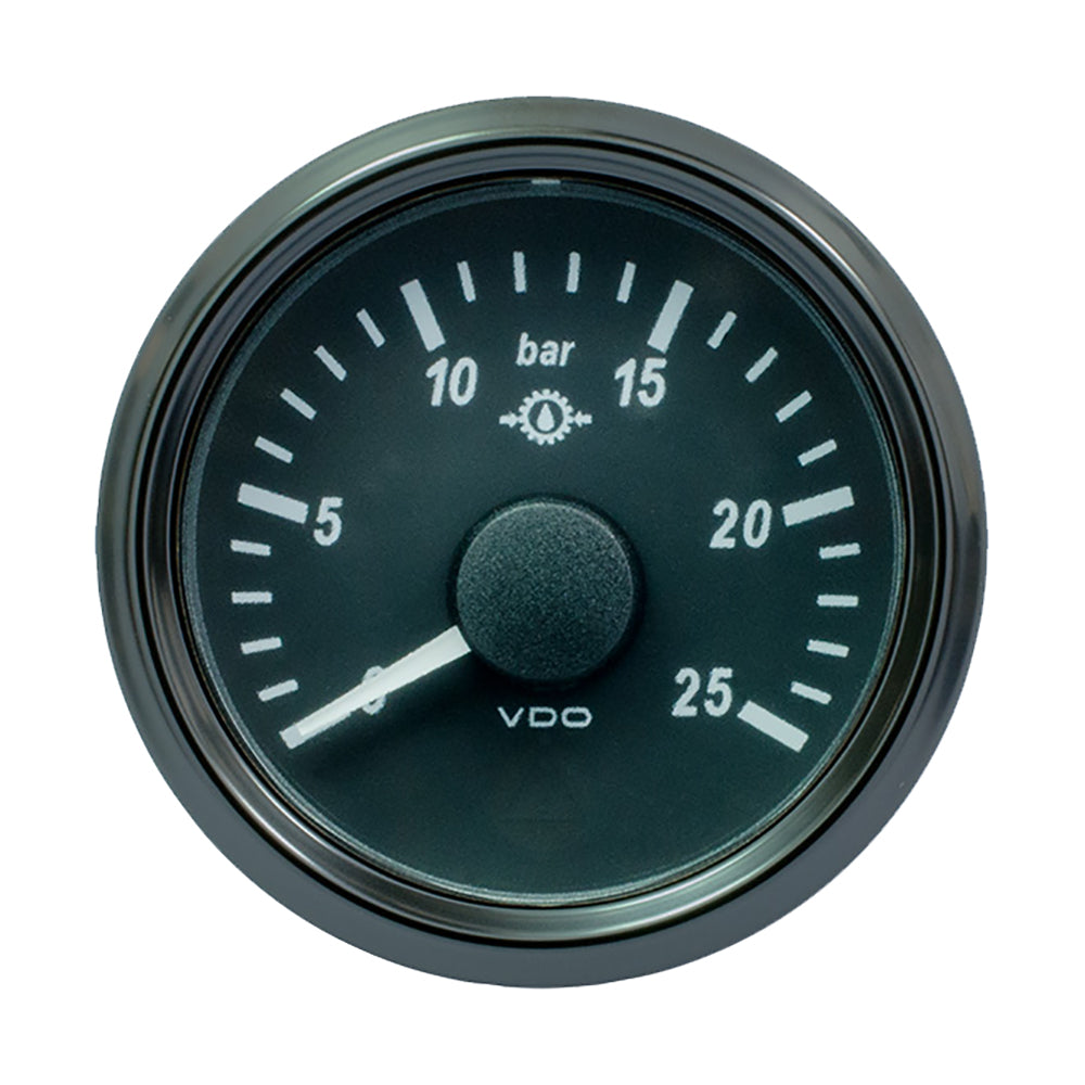VDO SingleViu 52mm (2-1/16″) Gear Oil Pressure Gauge – 25 Bar – 0-180 Ohm [A2C3833460030] Sale