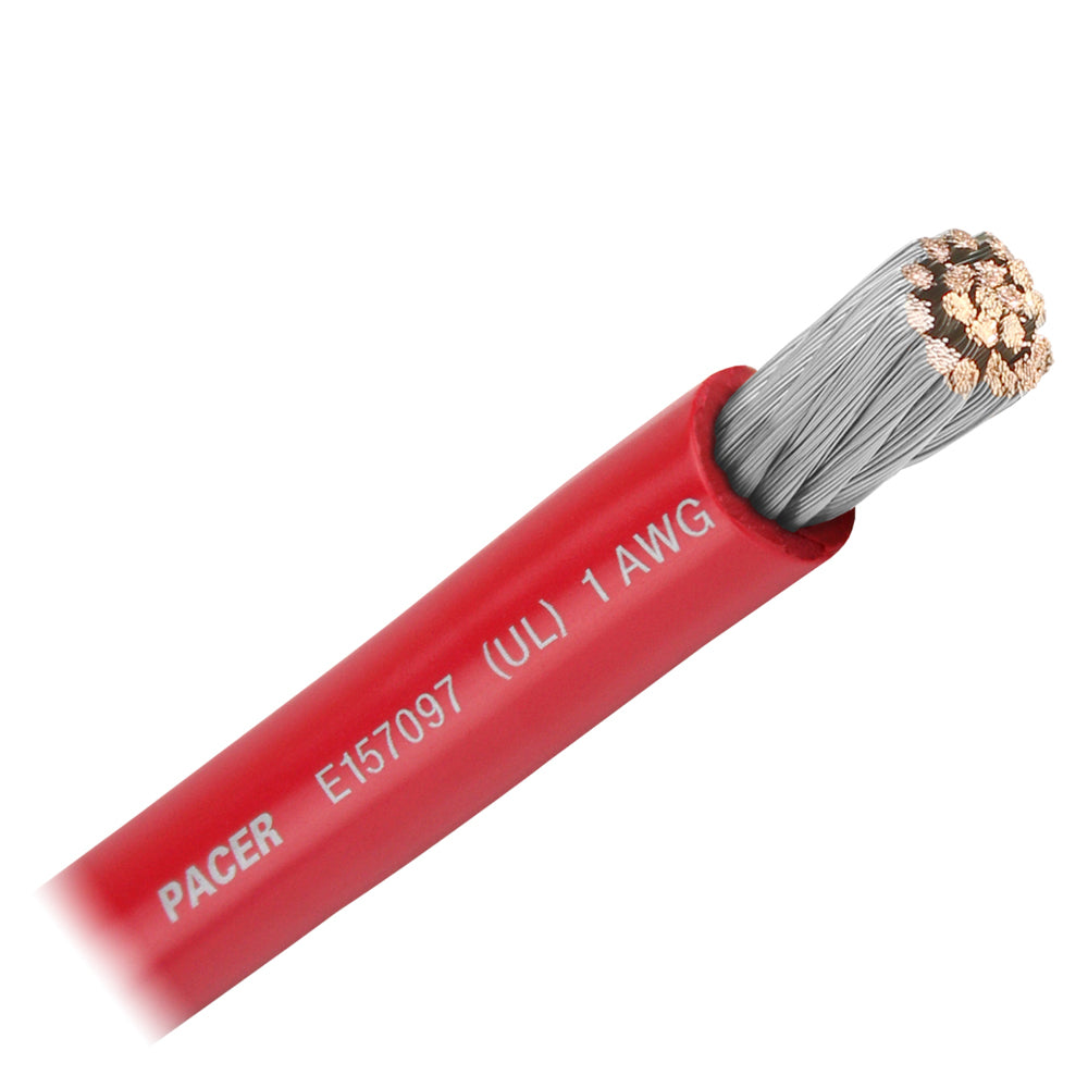 Pacer Red 1 AWG Battery Cable – Sold By The Foot [WUL1RD-FT] Fashion