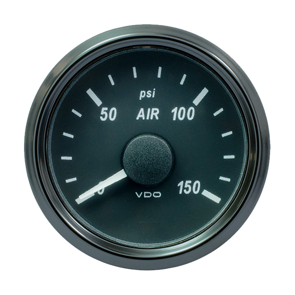 VDO SingleViu 52mm (2-1/16″) Air Pressure Gauge – 150 PSI – 0-180 Ohm [A2C3833440030] Online Sale