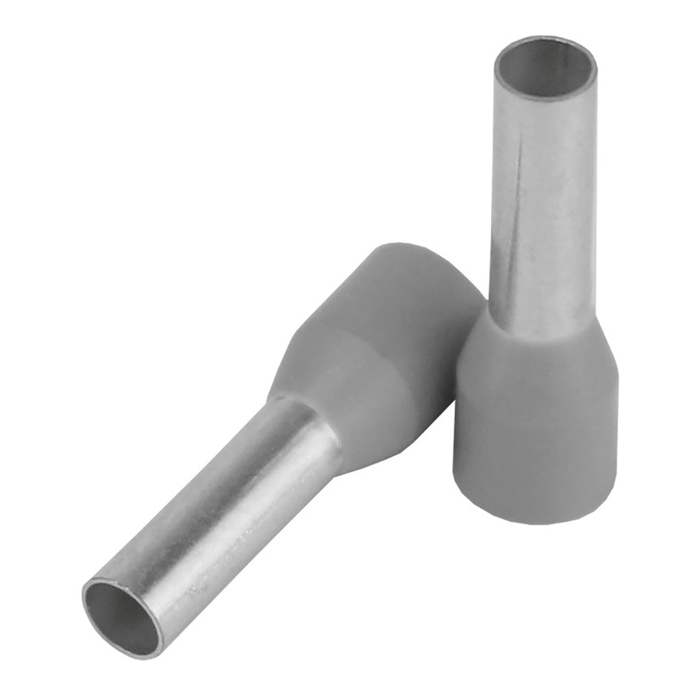 Pacer Grey 12 AWG Wire Ferrule – 10mm Length – 25 Pack [TFRL12-10MM-25] Online Hot Sale