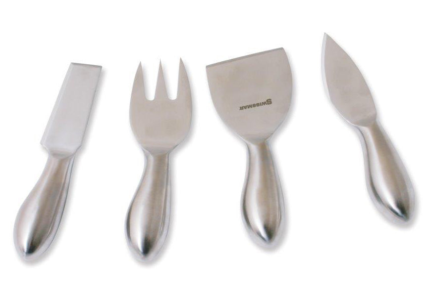 Swissmar 4 Piece Petite Cheese Knife Set Stainless Steel Online now