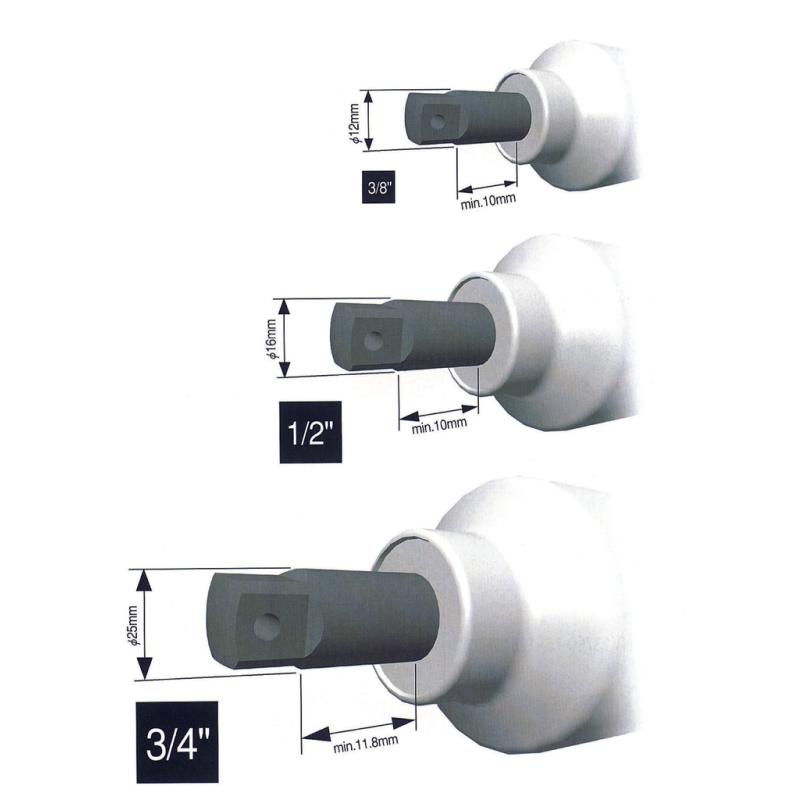 Ko-Ken NV14145.150-12 1/2 Inch Sq. Dr. Extension Socket 12 mm 6 Point Length 150 mm Sleeve Drive Online