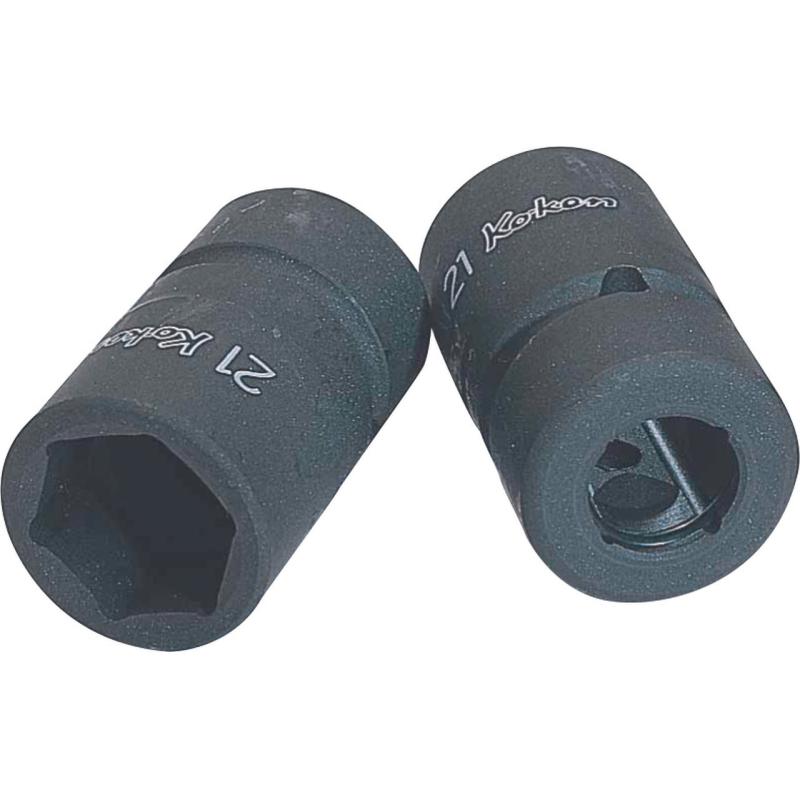 Ko-Ken NV14400-19 1/2 Inch Sq. Dr. Socket 19 mm 6 Point Length 54 mm Sleeve Drive Hot on Sale