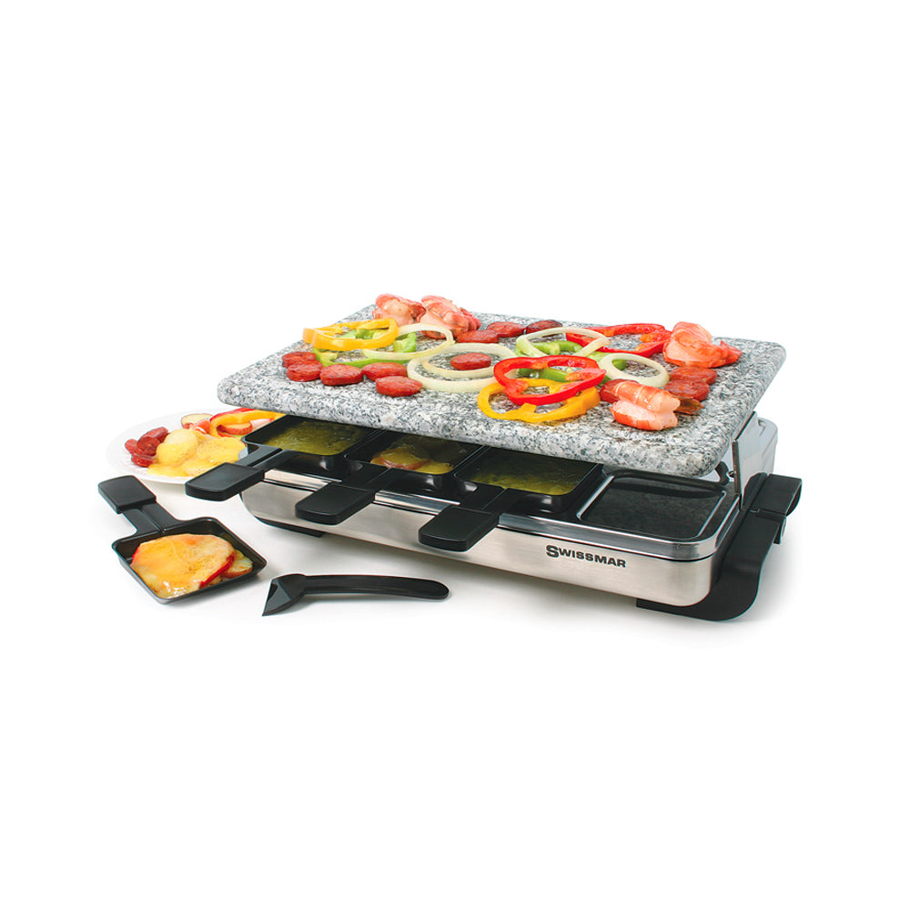 Swissmar Stelvio 8 Person Raclette Grill With Granite Stone Online Hot Sale
