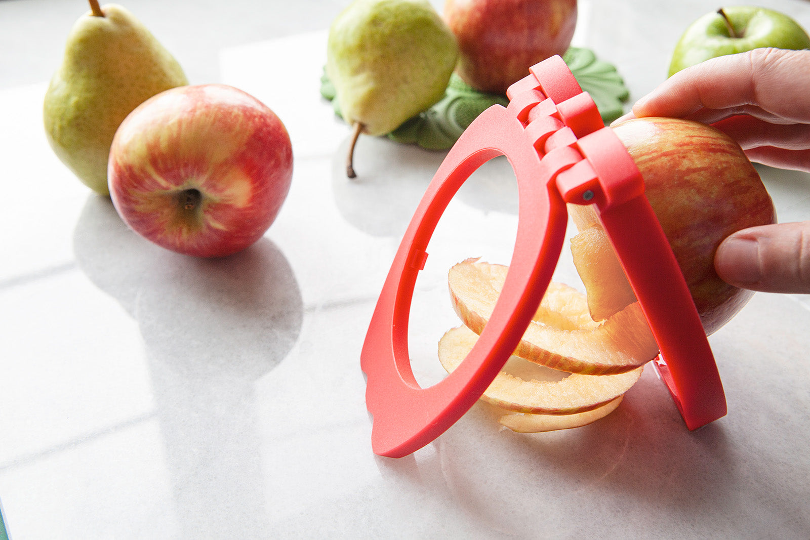 Talisman Designs Apple Spiralizer & Corer, Red on Sale