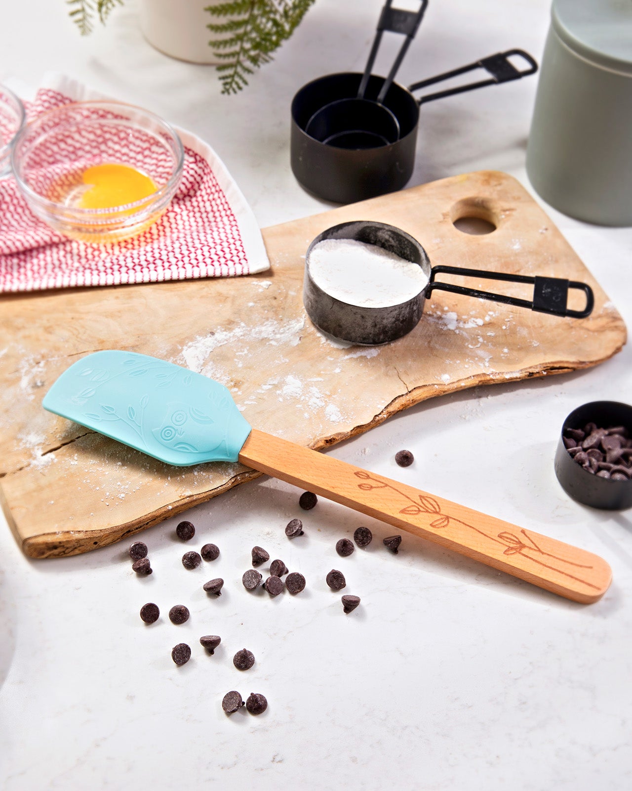 Talisman Designs Laser Etched Beechwood Large Silicone Spatula, Nature Collection, Set of 1 Supply