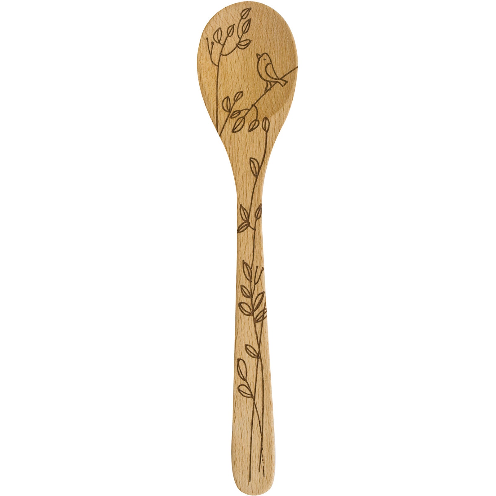 Talisman Designs Laser Etched Beechwood Mixing Spoon, Nature Collection Online Sale