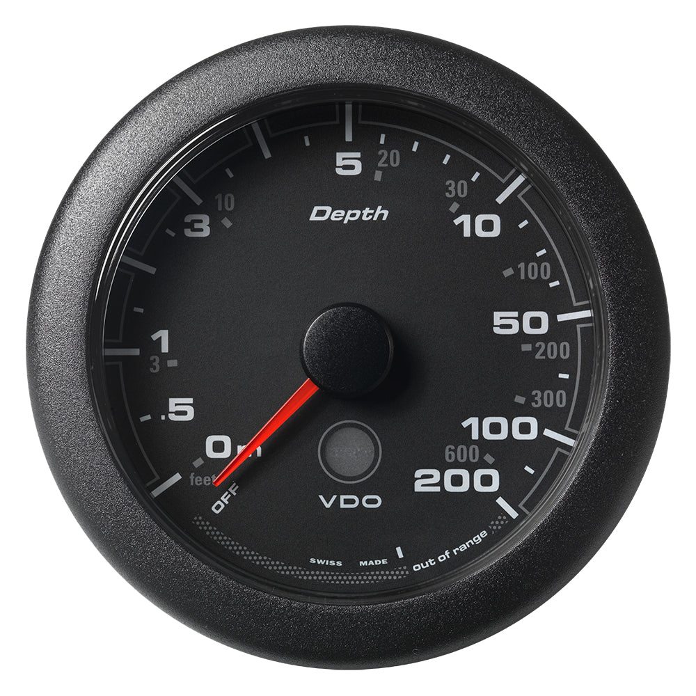 Veratron 3-3/8″ (85MM) OceanLink Depth Gauge (200M/600) – Black Dial  Bezel [A2C1957360001] Discount