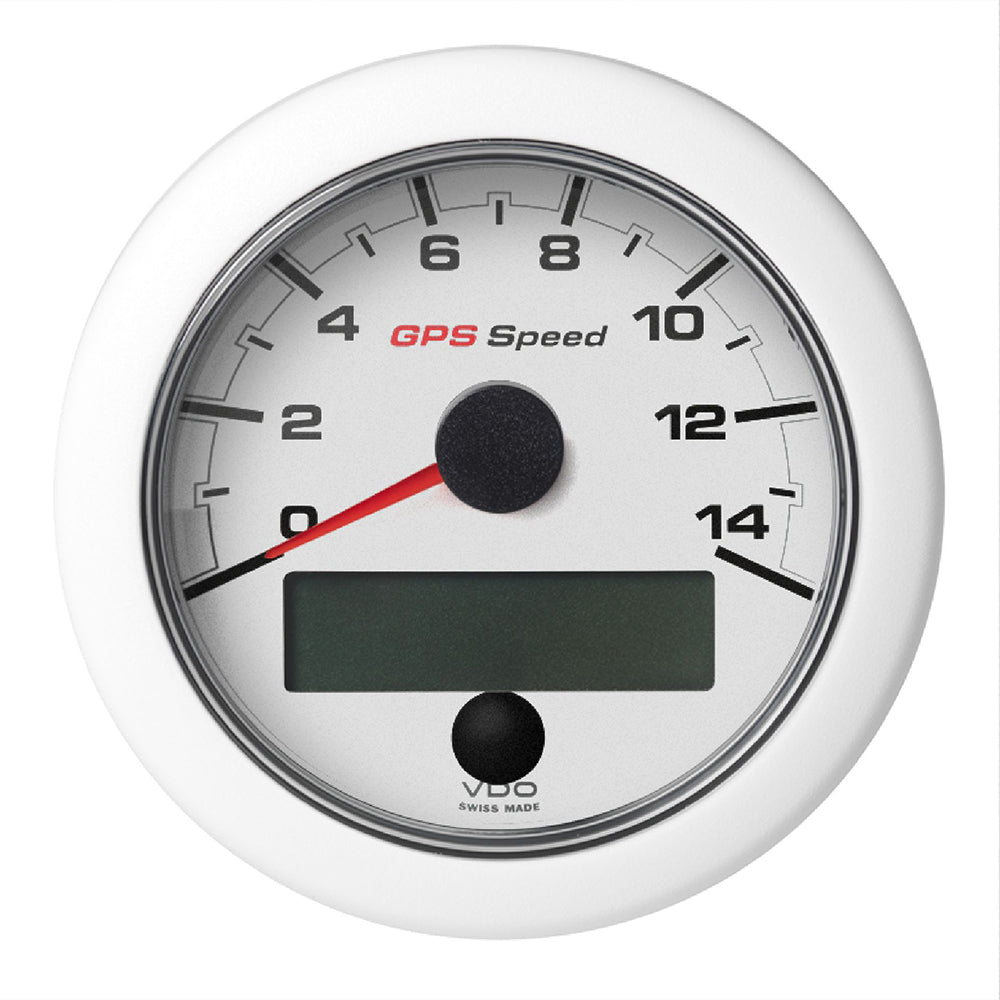 Veratron 3-3/8″ (85mm) OceanLink GPS Speedometer (0-14 KN/MPH/KMH) White Dial  Bezel [A2C1352010001] Supply