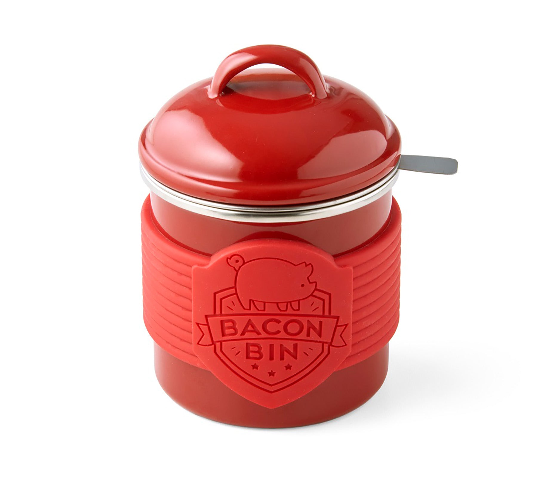 Talisman Designs Enamel Coated Metal Bacon Bin Grease Container, 1 cup on Sale