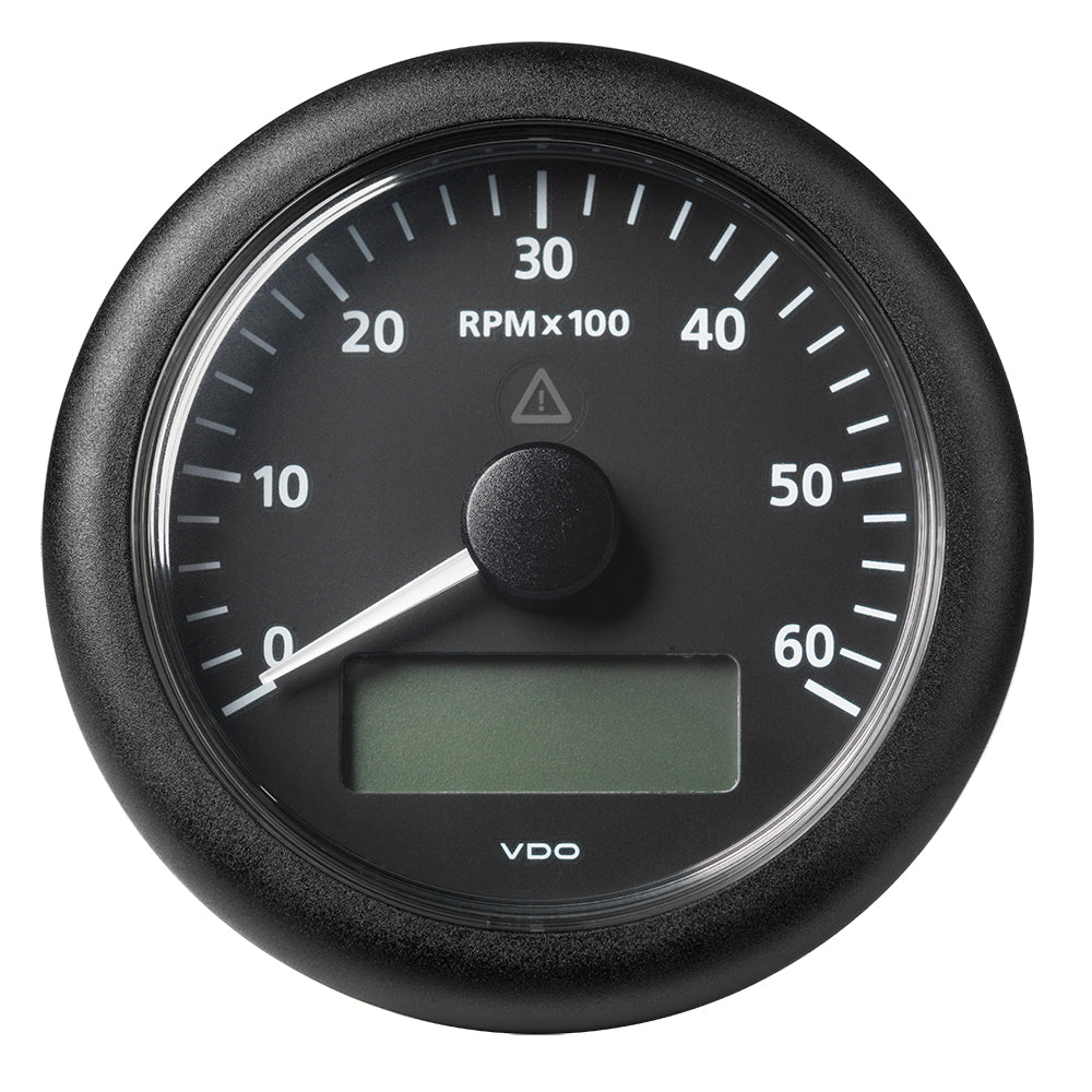 Veratron 3-3/8″ (85MM) ViewLine Tachometer w/Multi-Function Display – 0 to 6000 RPM – Black Dial  Bezel [A2C59512393] on Sale