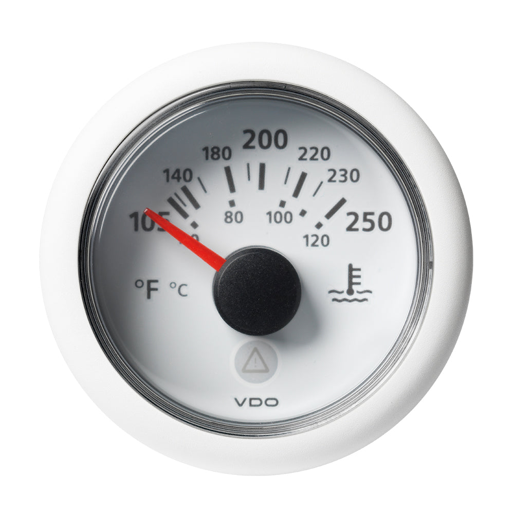 Veratron 52 MM (2-1/16″) ViewLine Temperature Gauge 105F to 250F – White Dial/Bezel [A2C59514241] Discount