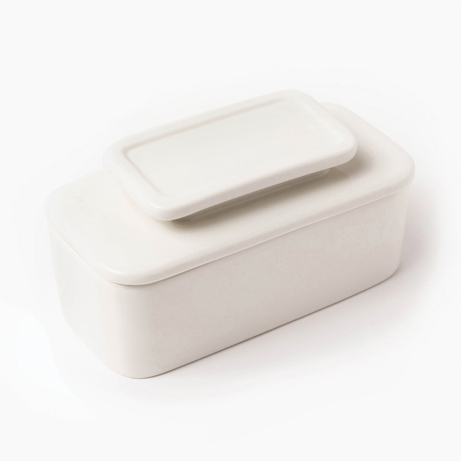 Talisman Designs Ceramic Butter Keeper, White Online now