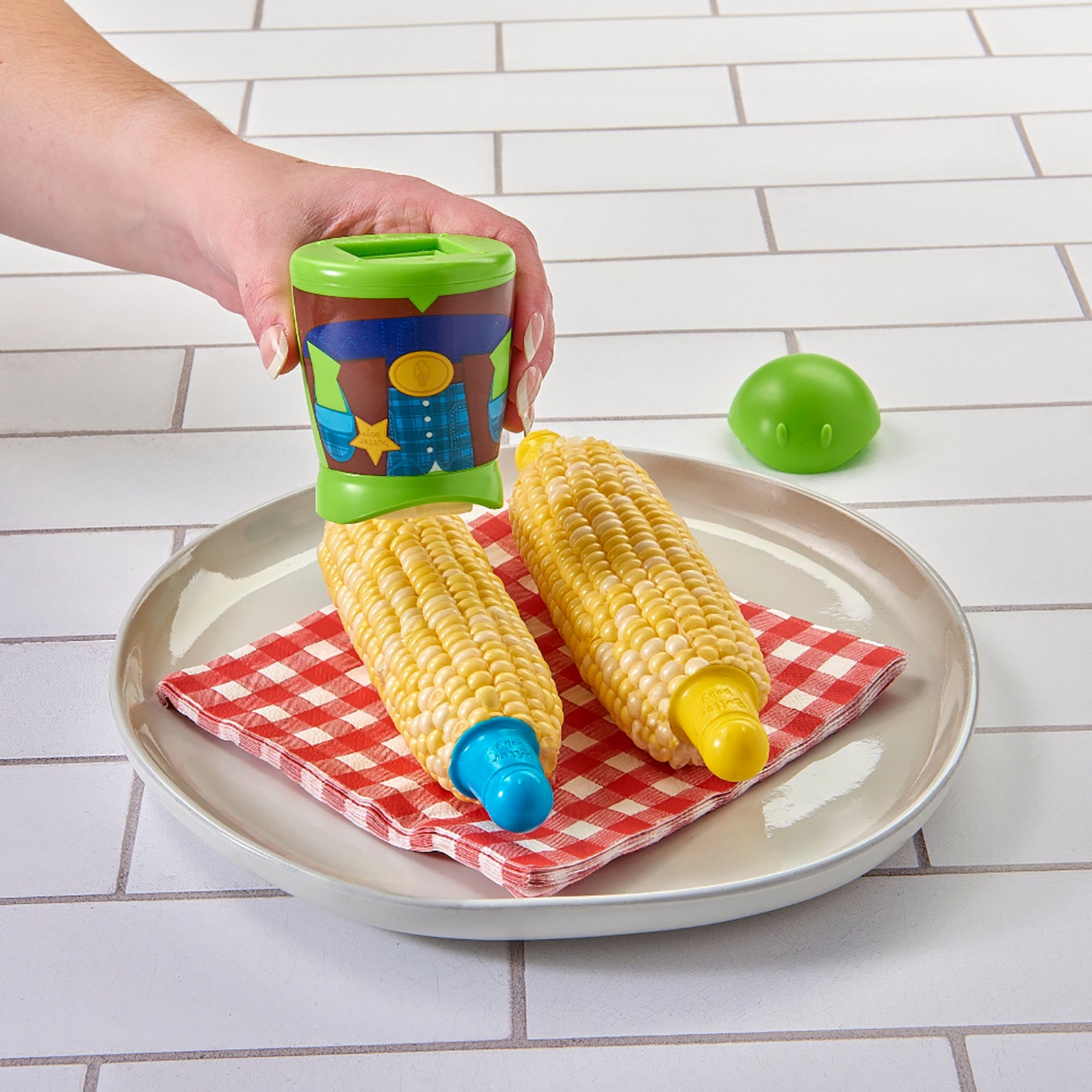 Talisman Designs Butter Boy Cowboy Butter Keeper & Spreader, Green Discount
