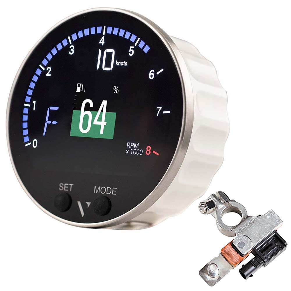 Veratron 85mm (3-3/8″) VMH-35 Multifunction Gauge w/Battery Sensor [B00085502] Online now