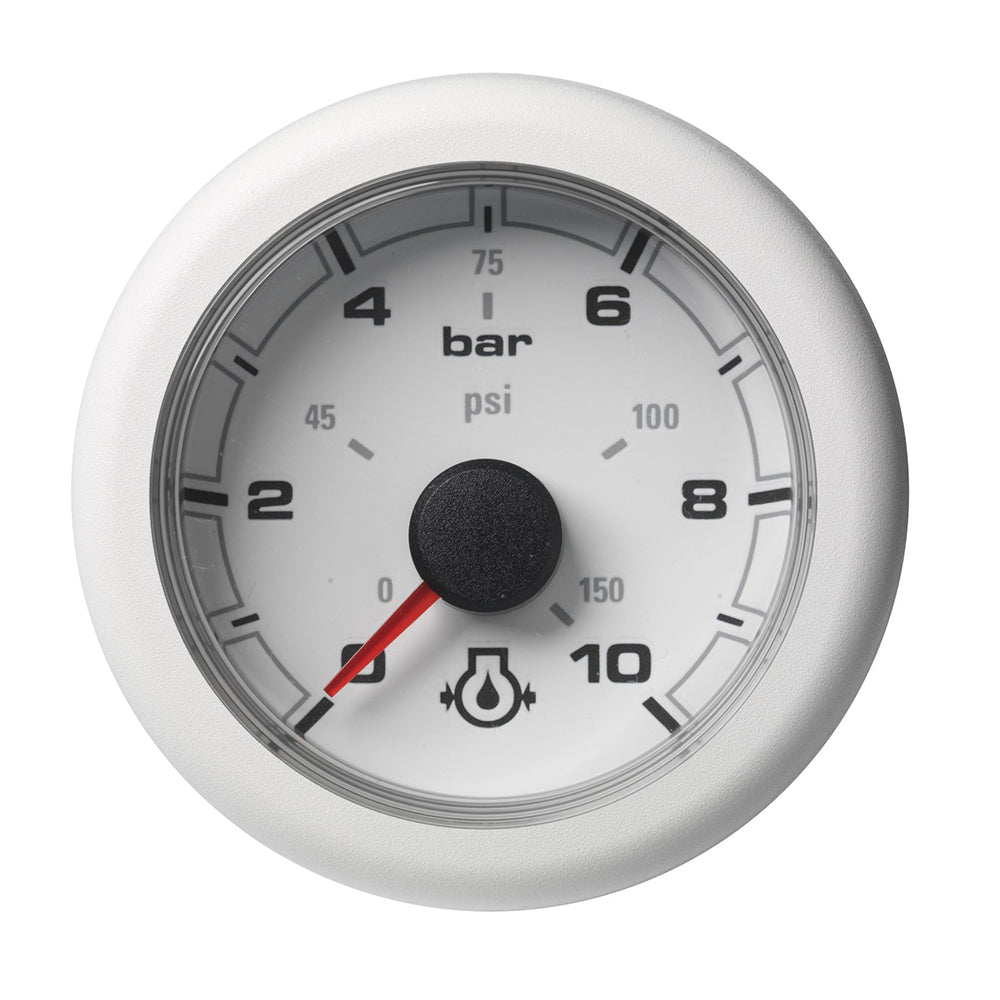 Veratron 52MM (2-1/16″) OceanLink Engine Oil Pressure – 10 Bar/150 PSI – White Dial  Bezel [A2C1066010001] Fashion