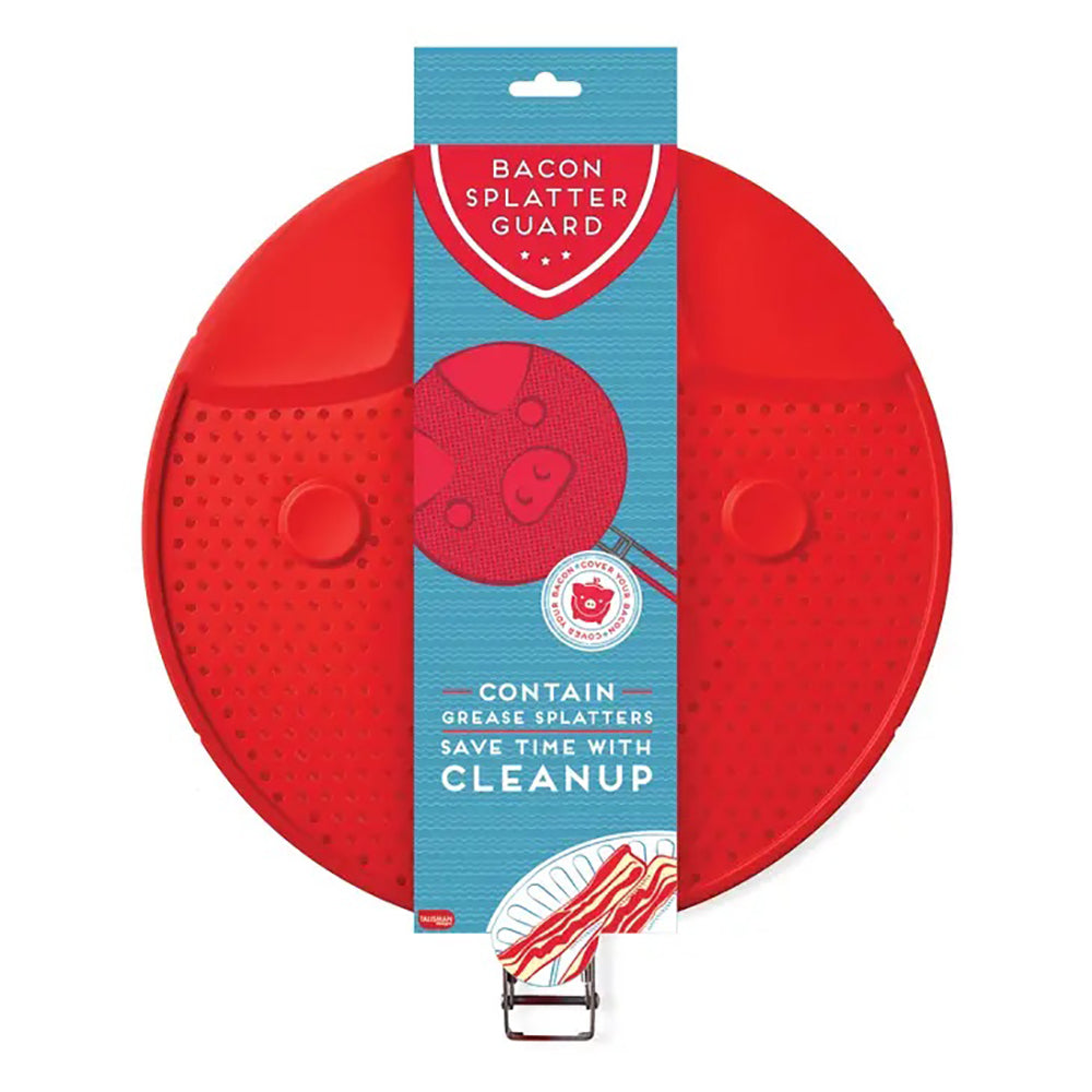 Talisman Designs Silicone Bacon Grease Splatter Guard, 13 inch, Red on Sale