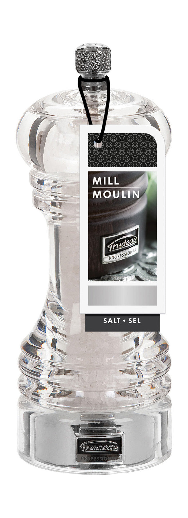 Trudeau 6-Inch Professional Salt Mill, Acrylic Online now