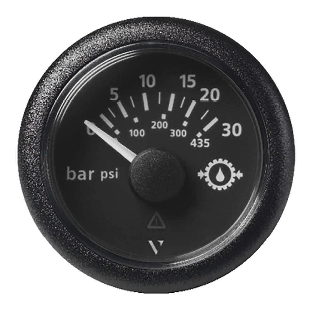 Veratron 52MM (2-1/16″) ViewLine Transmission Oil Pressure 30 Bar/435 PSI – Black Dial  Round Bezel [A2C59514141] Online