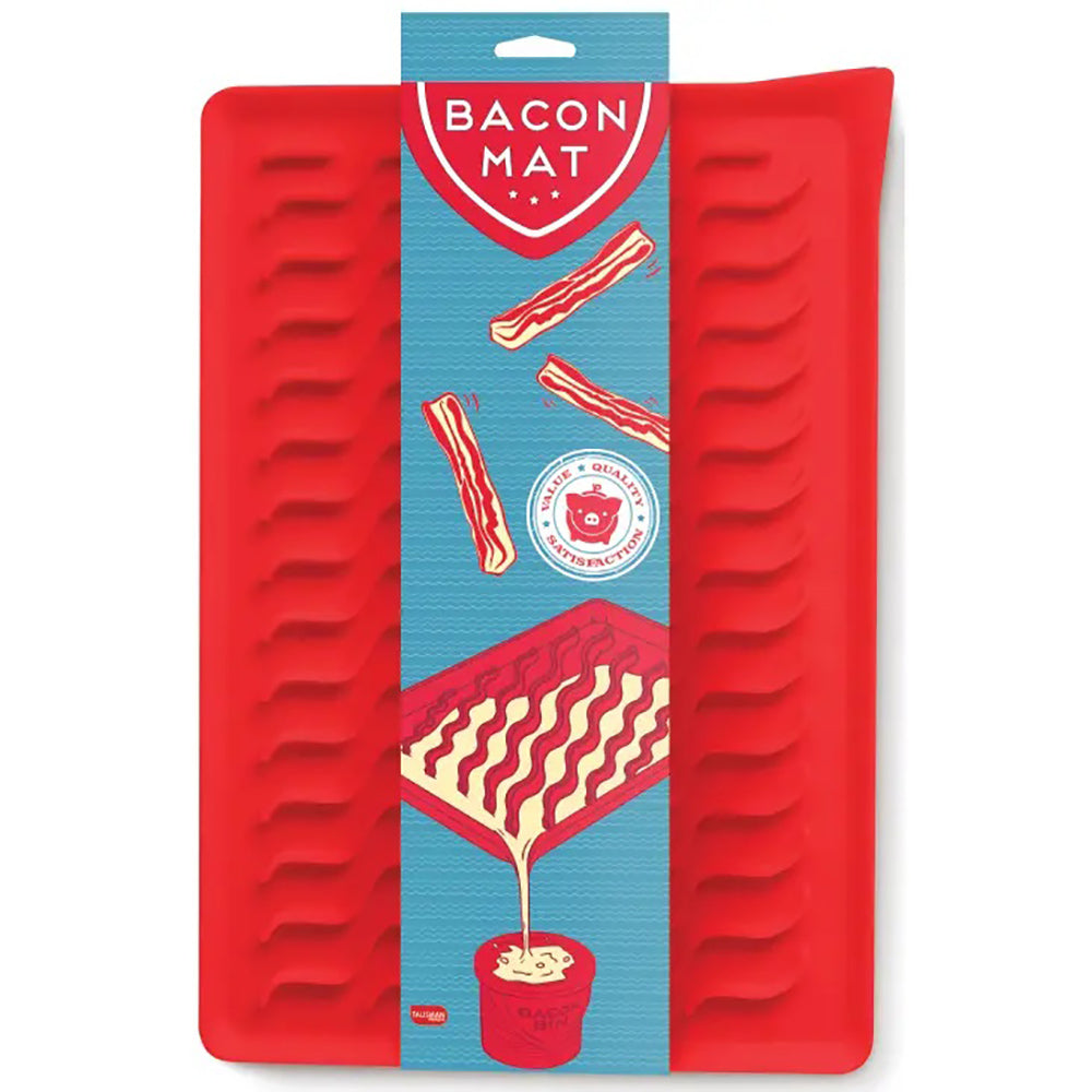 Talisman Designs Silicone Oven-Safe Bacon Mat, 11×17 inches, Red Online now