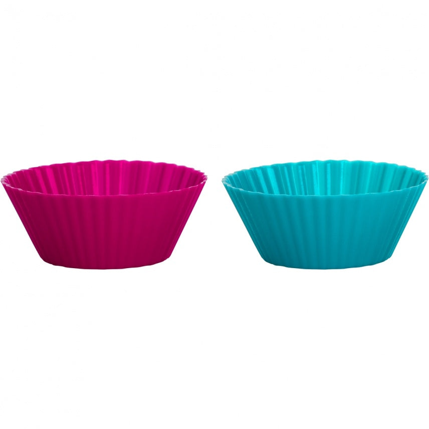Trudeau Silicone Standard Muffin Baking Cup, Tropical, Set of 12 Online now