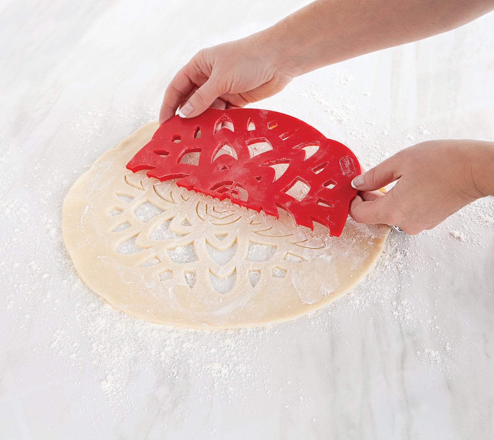 Talisman Designs Pie Top Cutter for 10 inch Pies, Mandala, Red Hot on Sale