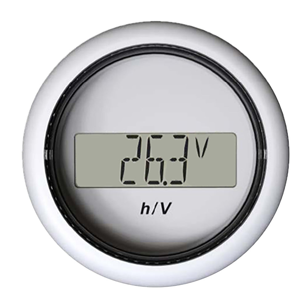 Veratron 52MM (2-1/16″) ViewLine Hour Counter-Voltmeter – White [B00006302] Fashion