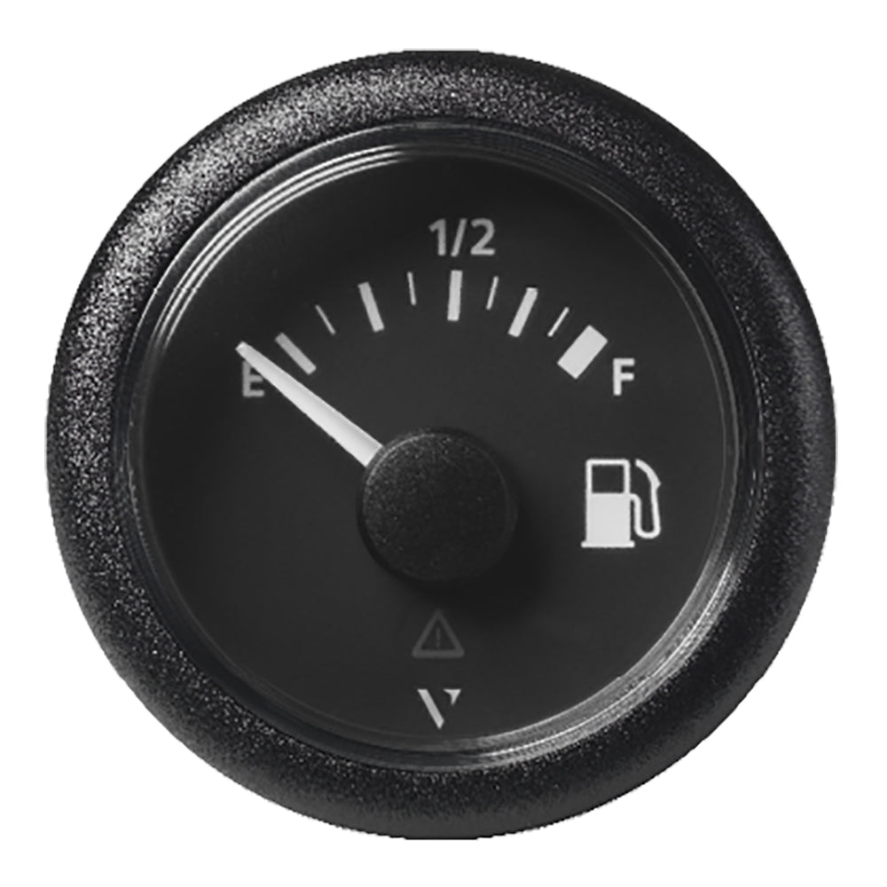 Veratron 52MM (2-1/16″) ViewLine Fuel Level Gauge Empty-Full – 90-4 OHM – Black Dial  Round Bezel [A2C59514088] Supply