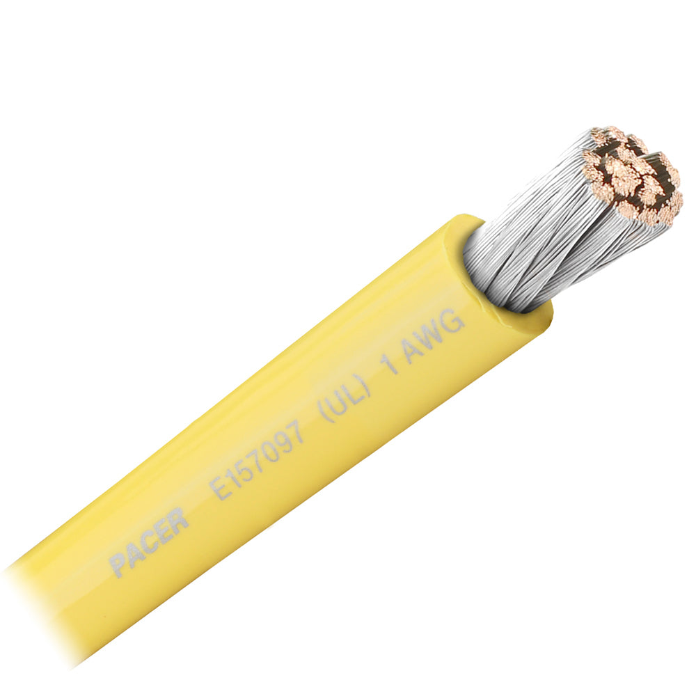 Pacer Yellow 1 AWG Battery Cable – Sold By The Foot [WUL1YL-FT] Online Hot Sale