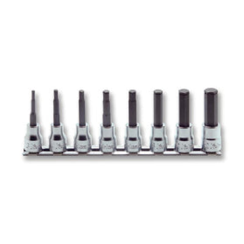 Ko-Ken RS3015M/8-L100 3/8 Sq. Dr. Bit Socket set 3mm-12mm Hex Length 100mm 8 pieces on Sale