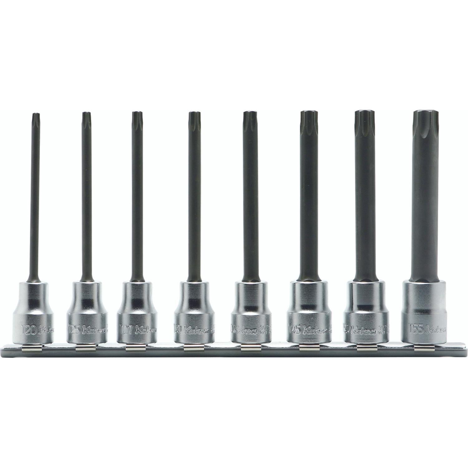 Ko-Ken RS3025/8-L100R 3/8 In Sq. Dr. Bit Socket set TORX® T20-T55 Round shank Length 100mm 8 Pieces on Sale