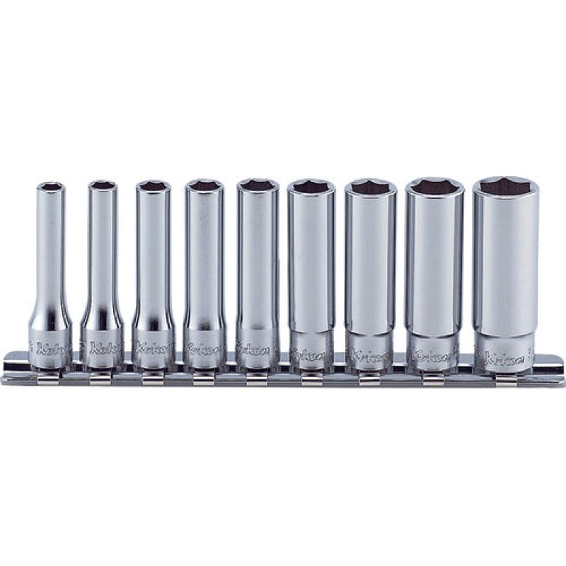 Ko-Ken RS2300A/9 Socket Set 3/16-1/2 6 Point 9 Pieces 1/4 Sq. Drive Online Hot Sale