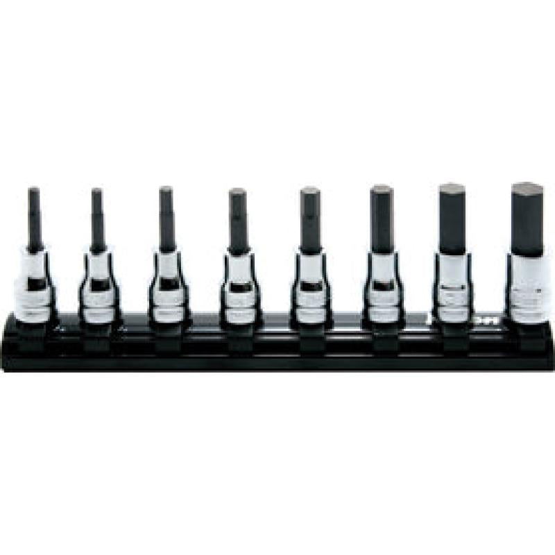 Ko-Ken RS3010MZ/8-L75 3/8 Sq. Dr. Bit Socket set 3-12mm Hex Length 75mm Z-series 8 pieces on Sale